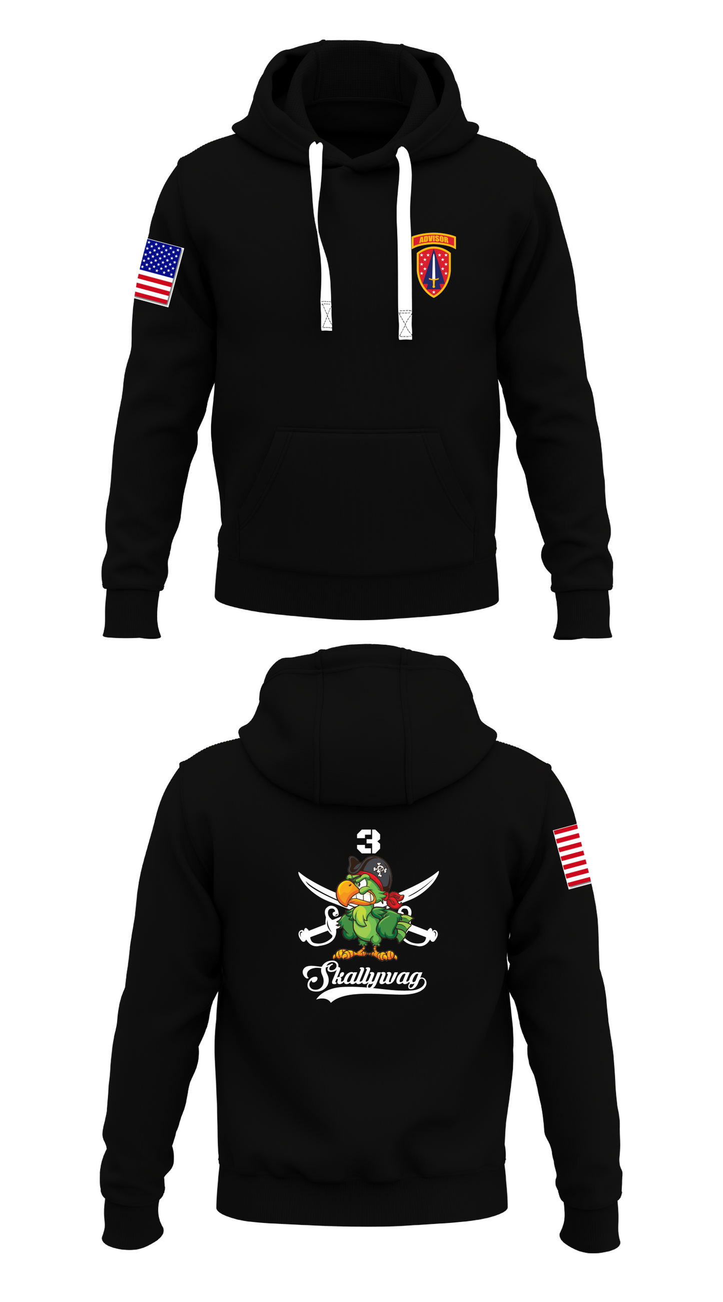 Skallywags Store 1  Core Men's Hooded Performance Sweatshirt - 58591245071