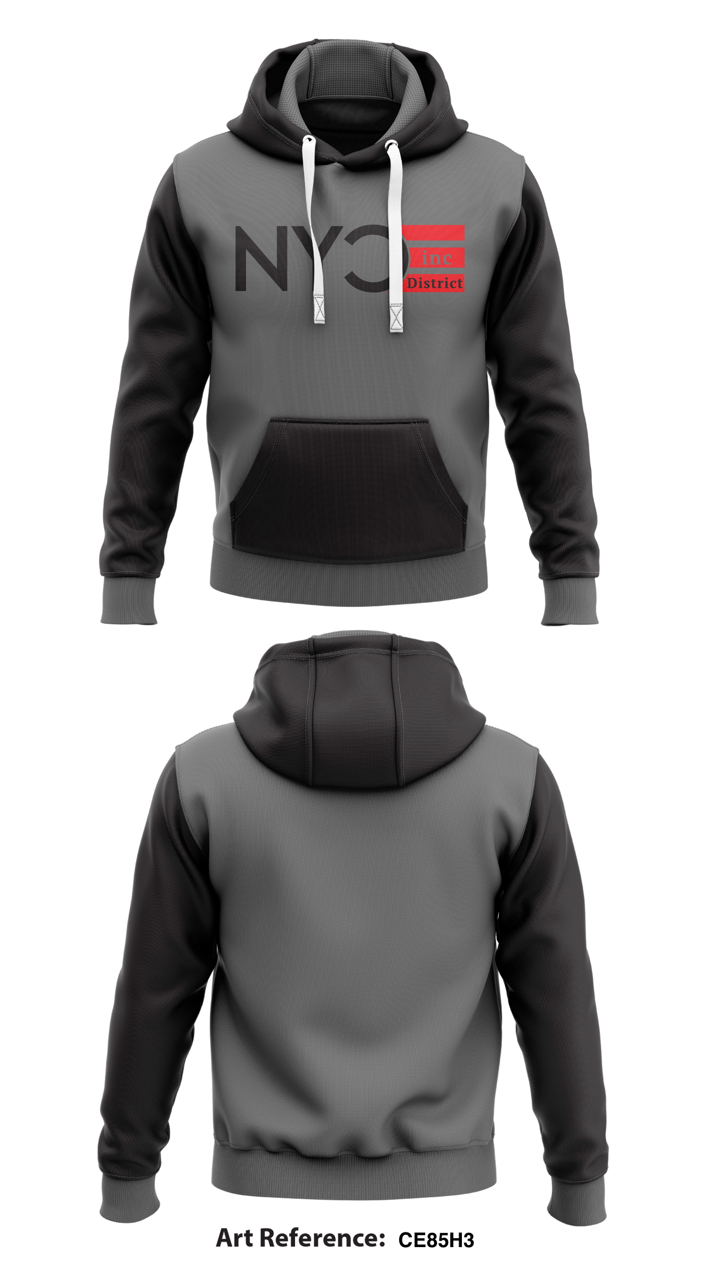 NYCE inc District Store 1  Core Men's Hooded Performance Sweatshirt - CE85H3