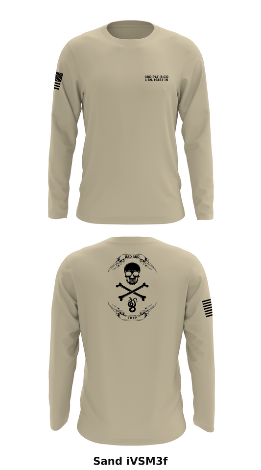 3rd Plt, B Co, 1 BN, 161st IN Store 1 Core Men's LS Performance Tee - iVSM3f