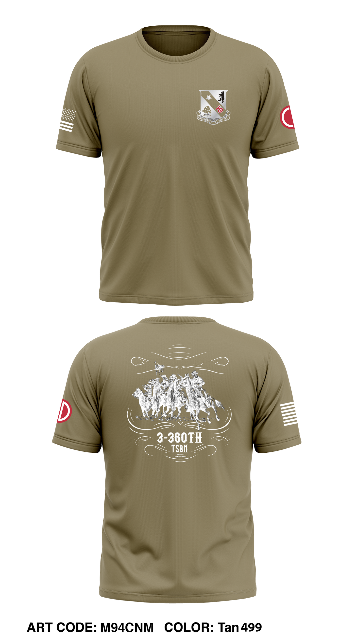 3-360th TSBN Store 1 Core Men's SS Performance Tee - M94CNM