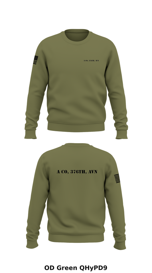 A Co, 376th, AVN Store 1 Core Men's Crewneck Performance Sweatshirt - QHyPD9