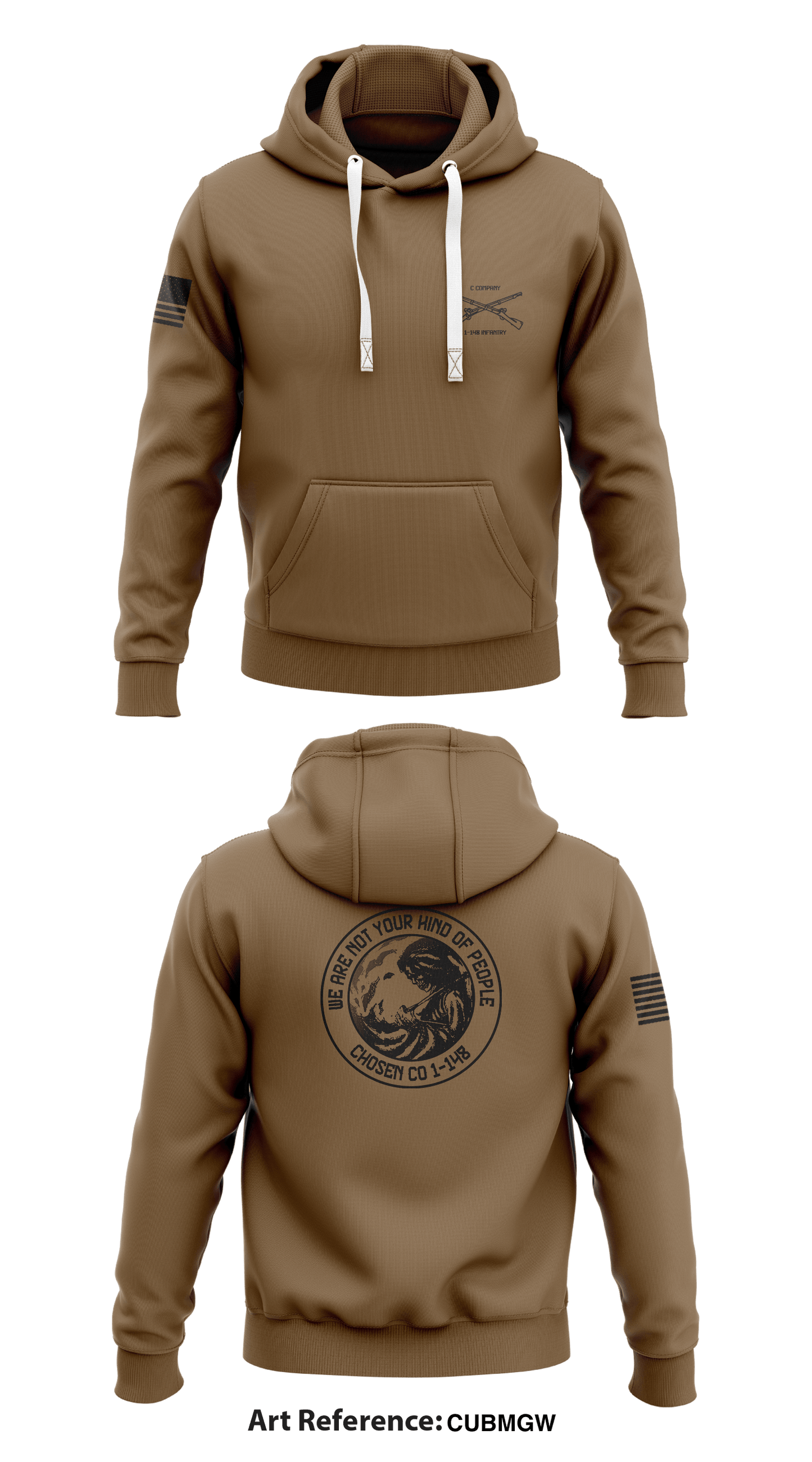 Chosen 1-148 Infantry Store 1  Core Men's Hooded Performance Sweatshirt - CuBmGw