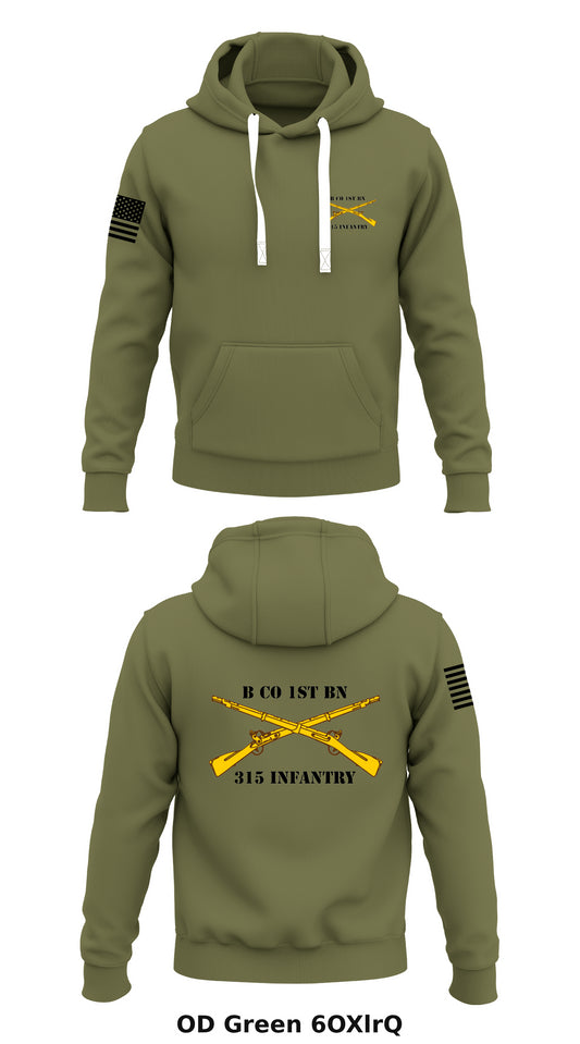 B Co 1st BN 315 Infantry  Store 1  Core Men's Hooded Performance Sweatshirt - 6OXlrQ