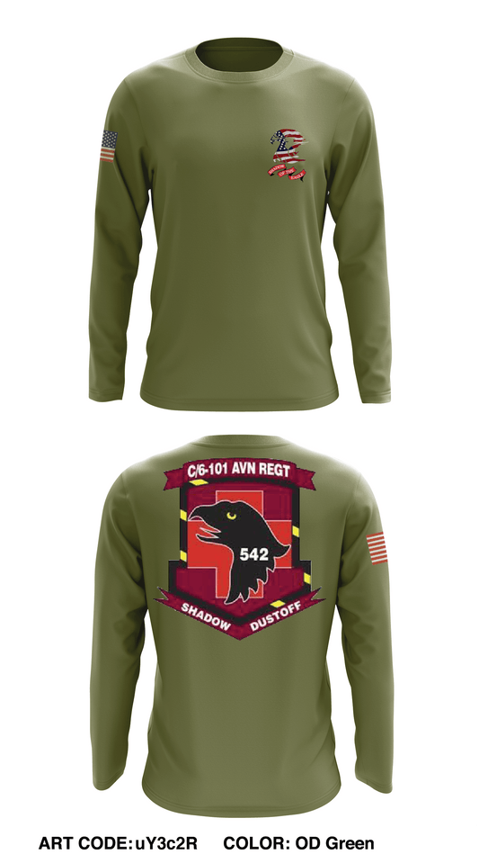 C Co, 6 BN, 101st CAB Store 1 Core Men's Crewneck Performance Sweatshirt - uY3c2R