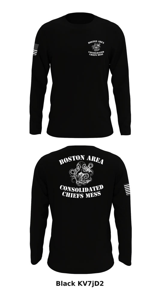 Boston Area Consolidated Chiefs Mess Store 1 Core Men's LS Performance Tee - KV7jD2