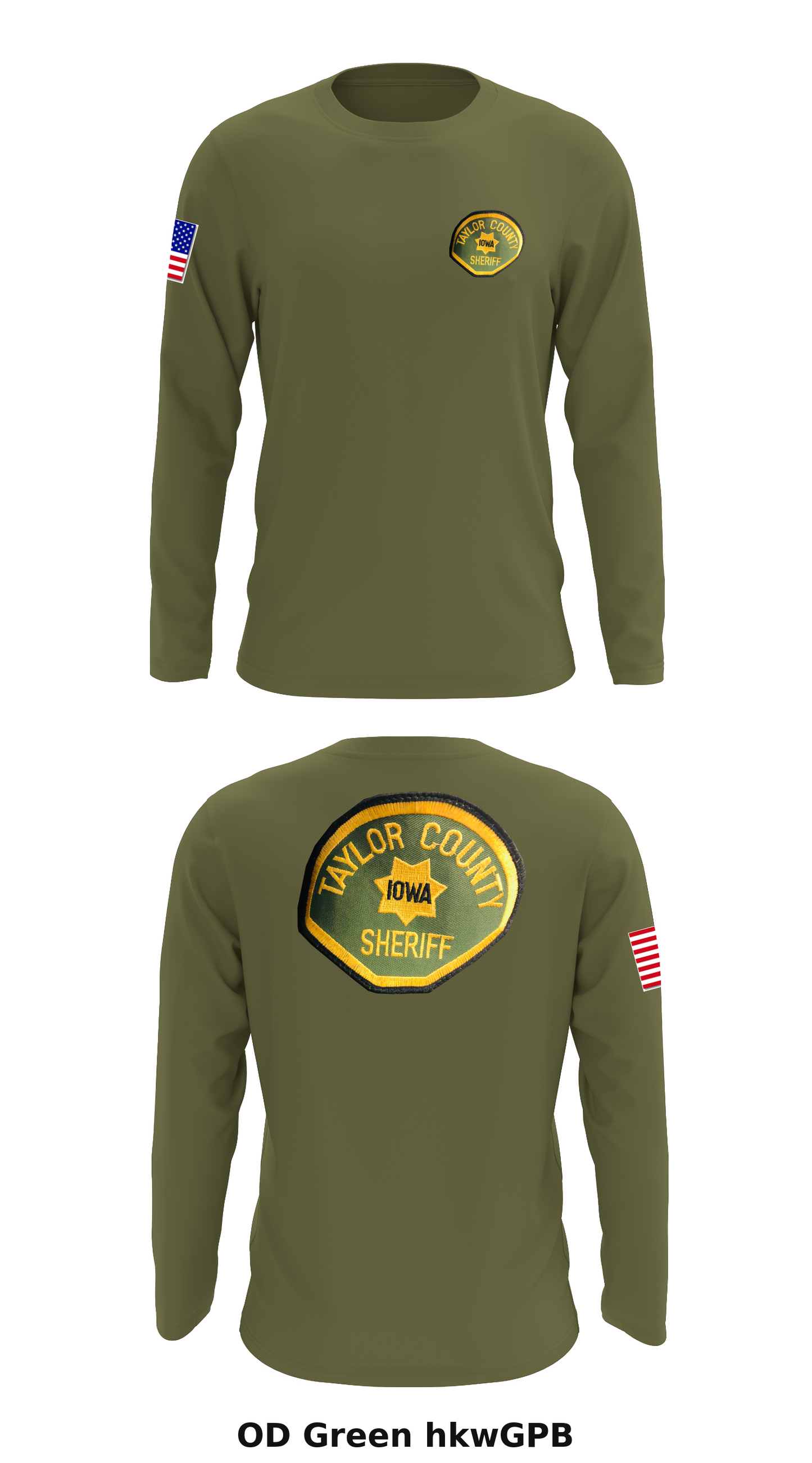 Taylor County  Store 1 Core Men's LS Performance Tee - hkwGPB