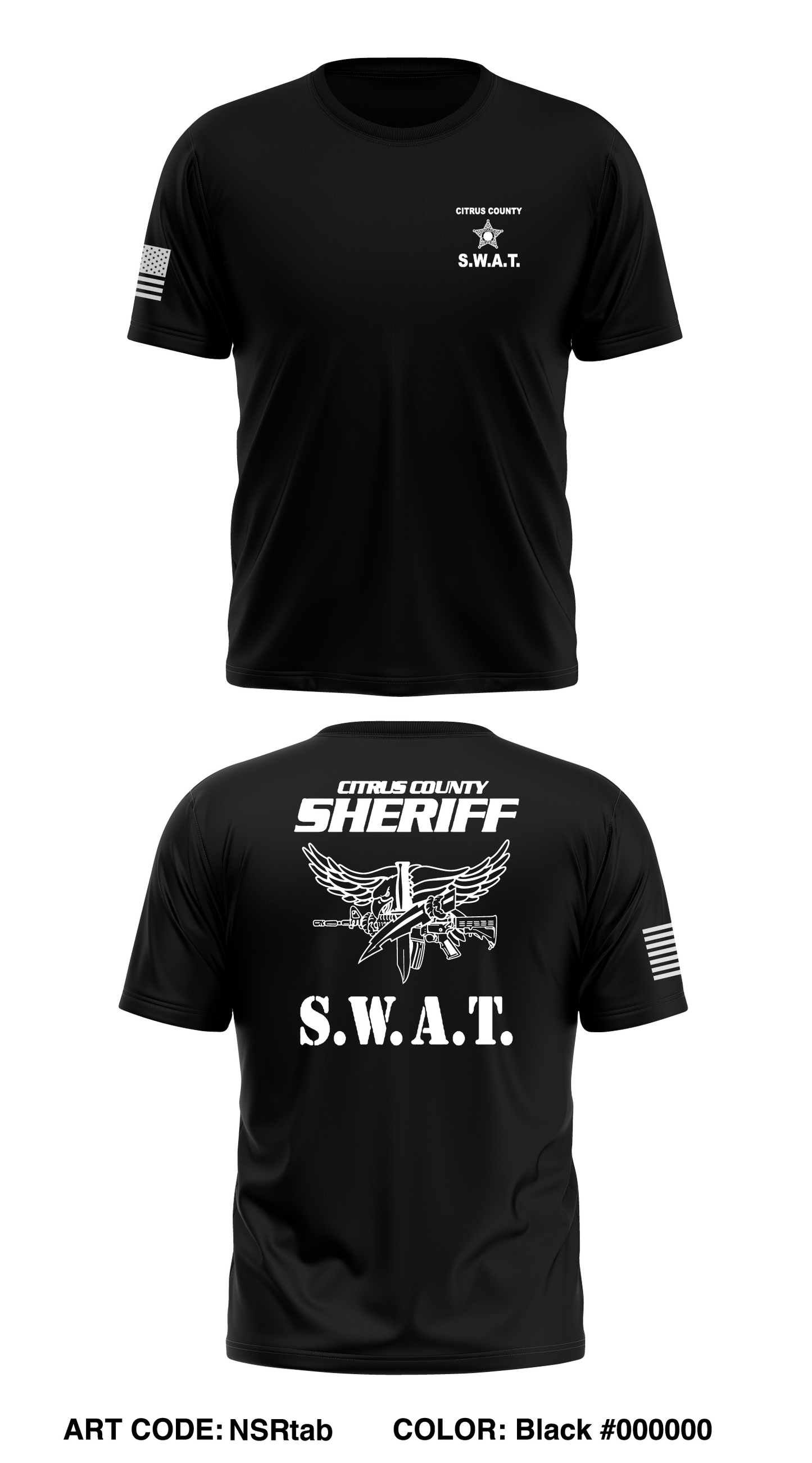 Citrus County SWAT Store 1 Core Men's SS Performance Tee - NSRtab