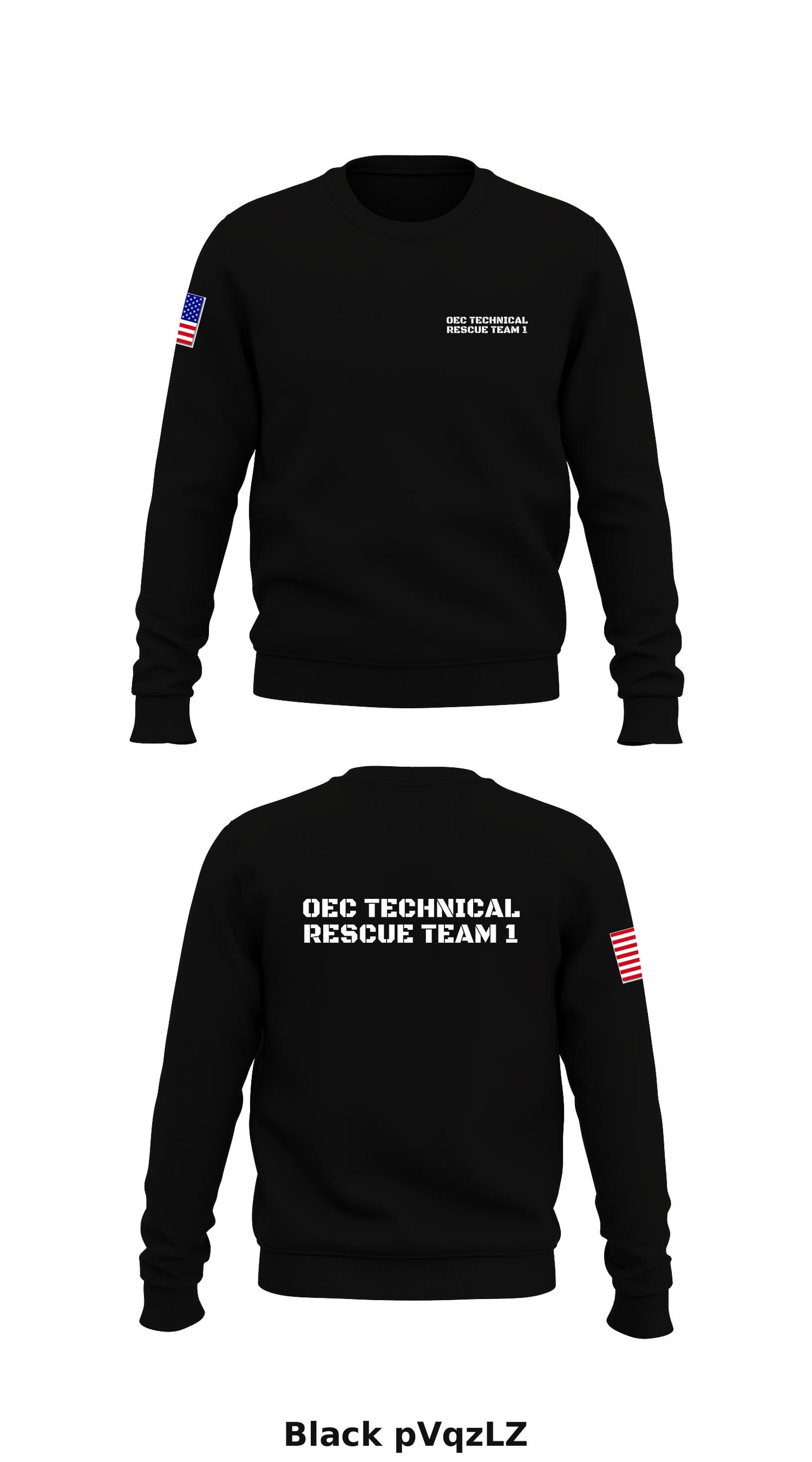 OEC Technical Rescue Team 1 Store 1 Core Men's Crewneck Performance Sweatshirt - pVqzLZ