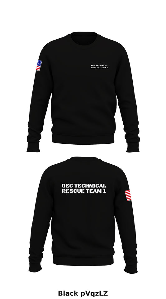 OEC Technical Rescue Team 1 Store 1 Core Men's Crewneck Performance Sweatshirt - pVqzLZ