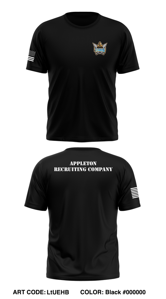 Appleton Recruiting Company Store 1 Core Men's SS Performance Tee - LtUEHB