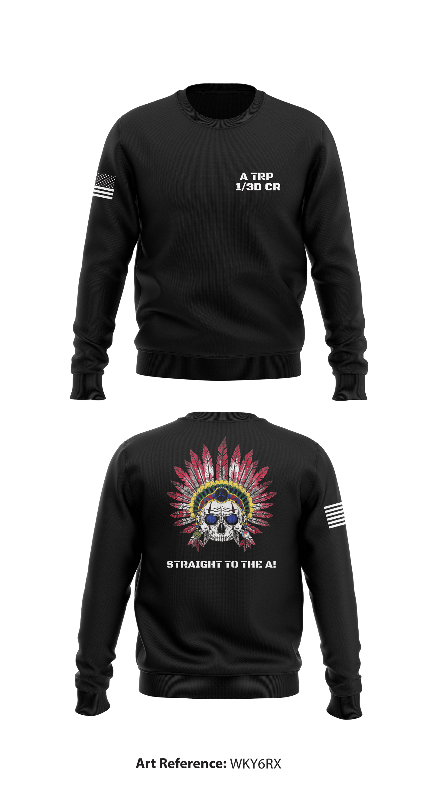 Apache, 1/3D CR Store 1 Core Men's Crewneck Performance Sweatshirt - WKY6RX
