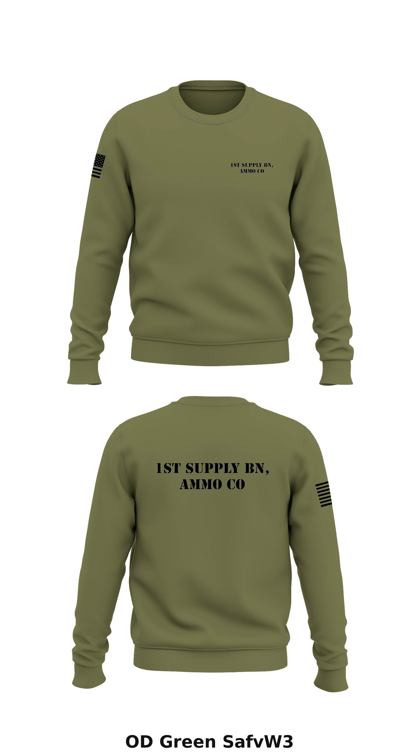 1st Supply BN, Ammo Co Store 1 Core Men's Crewneck Performance Sweatshirt - SafvW3