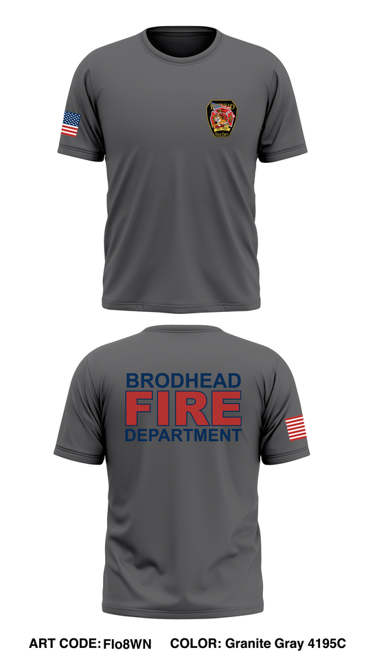 Brodhead Fire Department Store 1 Core Men's SS Performance Tee - FIo8WN
