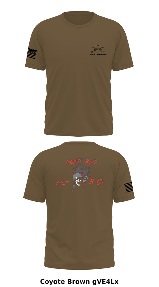 Bull Company, 1-21 IN, 2SBCT, 25ID Store 1 Core Men's SS Performance Tee - gVE4Lx
