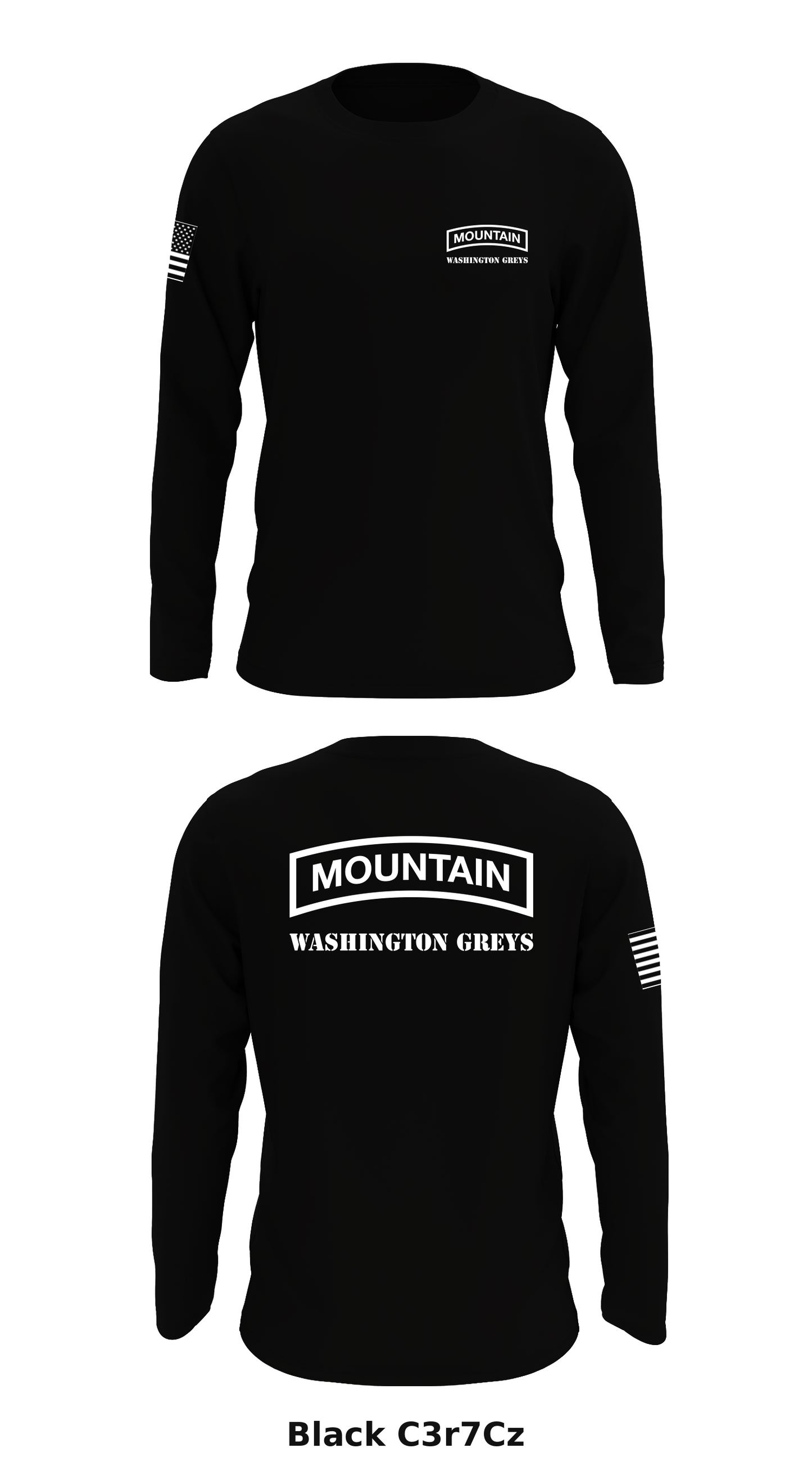 WASHINGTON GREYS Store 1 Core Men's LS Performance Tee - C3r7Cz