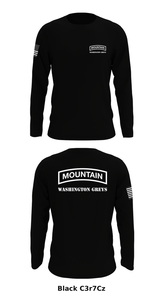 WASHINGTON GREYS Store 1 Core Men's LS Performance Tee - C3r7Cz