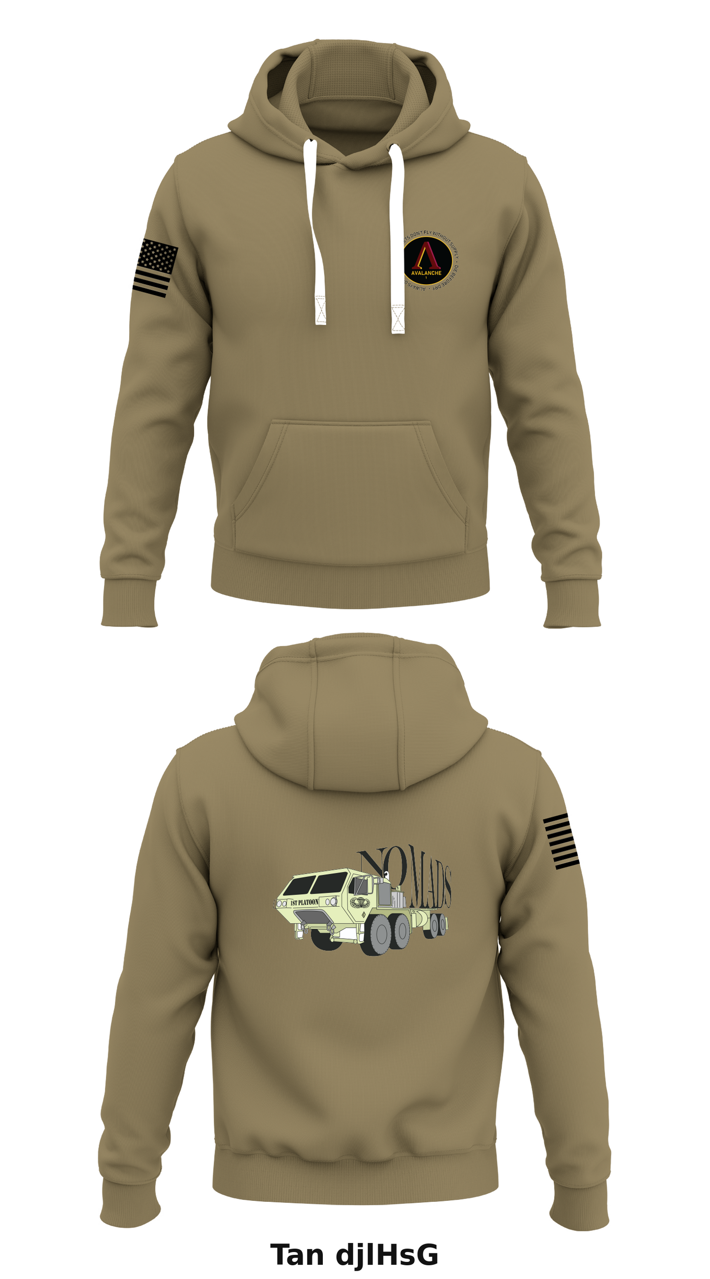 1 PLT, A CO, 725 BSB Store 1  Core Men's Hooded Performance Sweatshirt - djlHsG