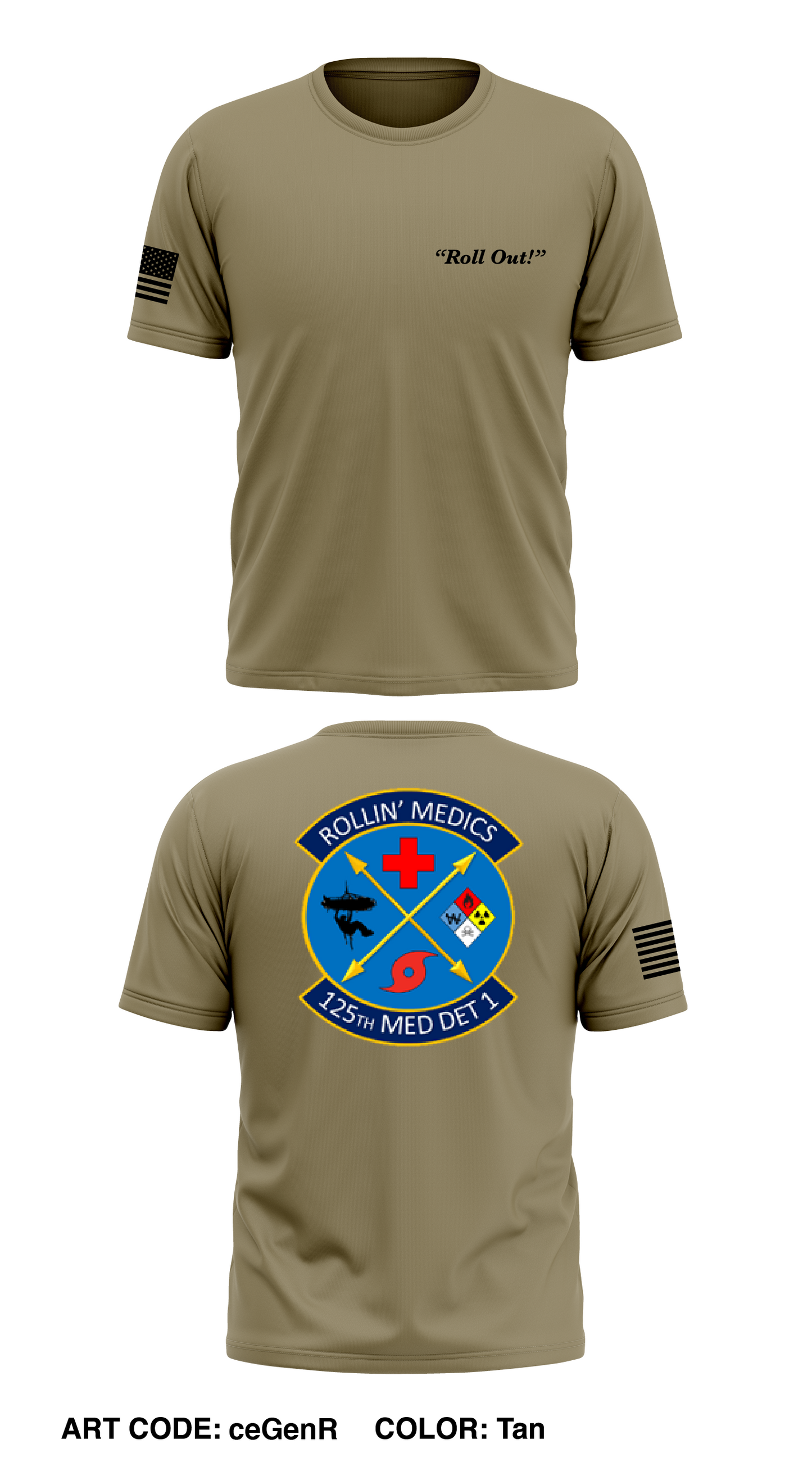 125 MDG Det 1 Store 1 Core Men's SS Performance Tee - ceGenR