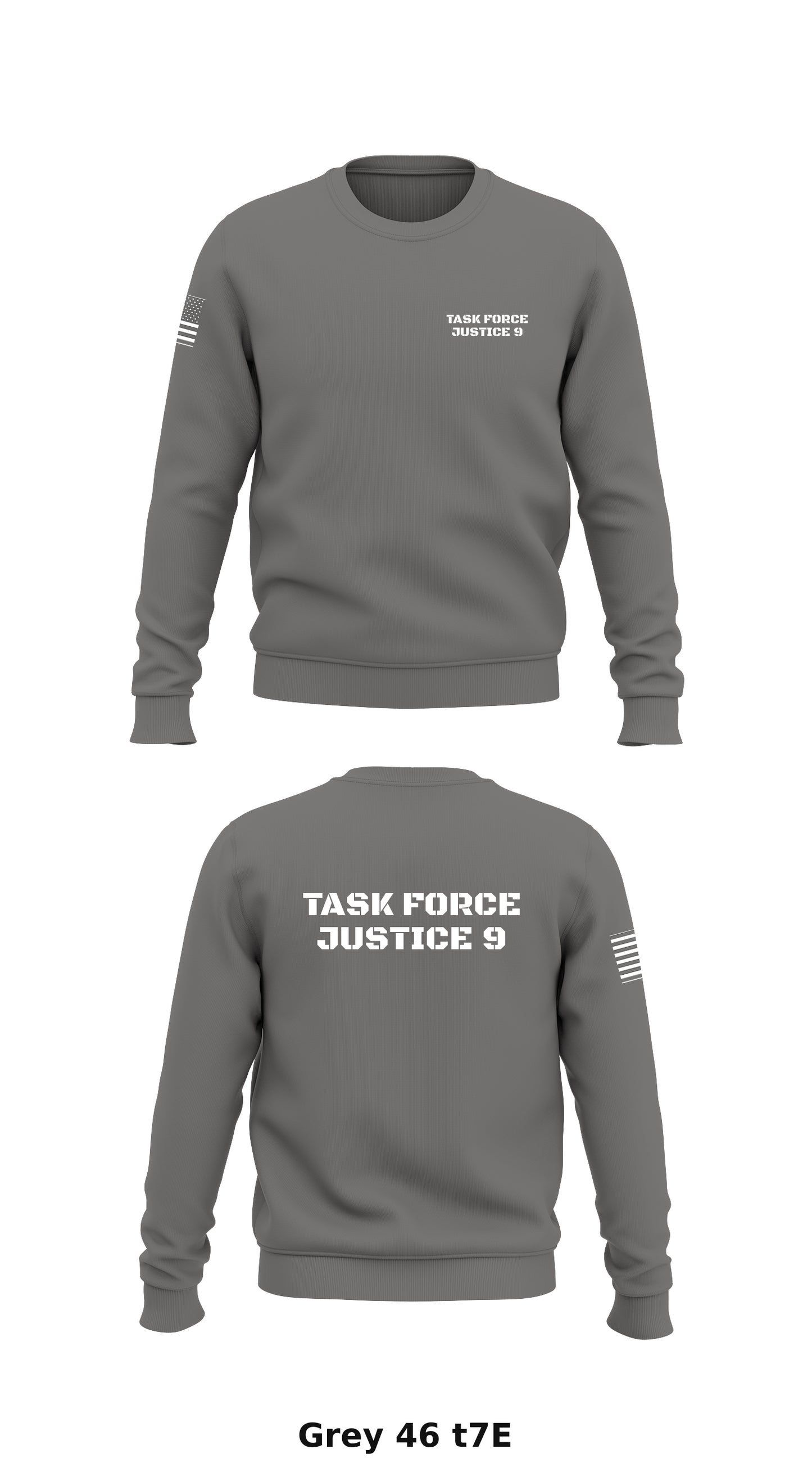 Task Force Justice 9 Store 1 Core Men's Crewneck Performance Sweatshirt - t7E