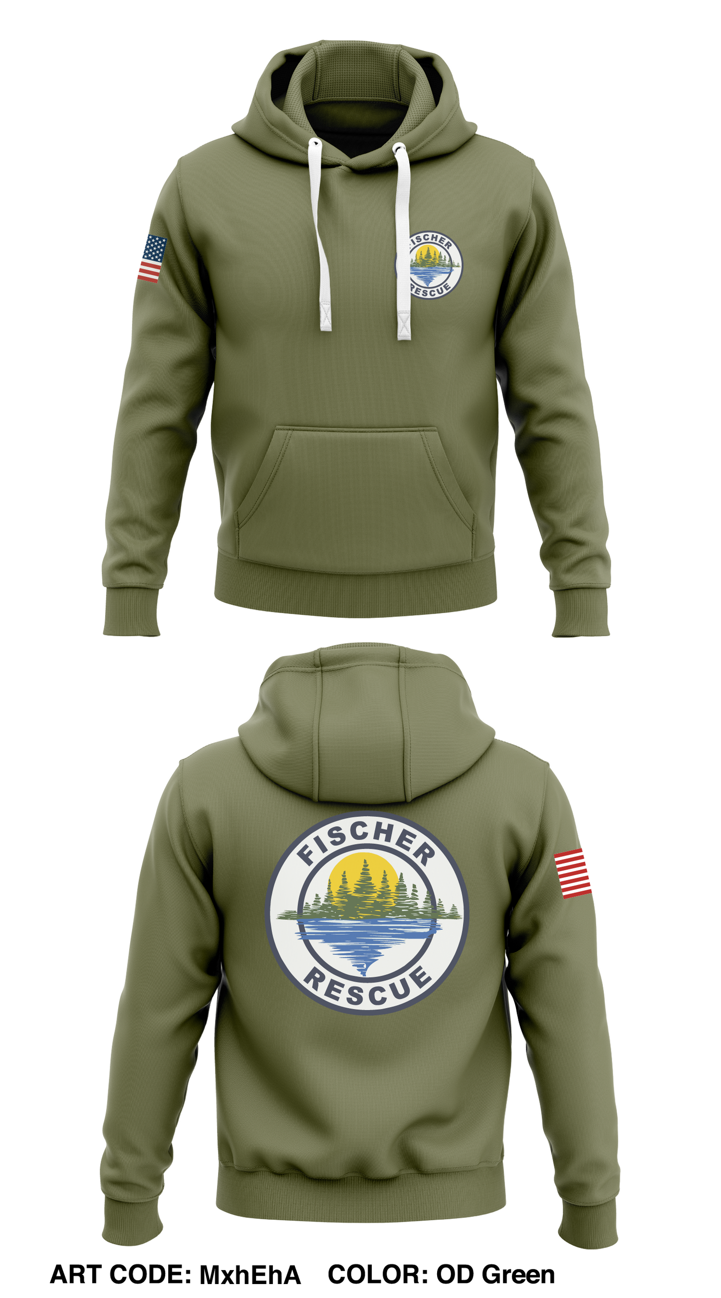 FISCHER RESCUE  Store 1  Core Men's Hooded Performance Sweatshirt - MxhEhA