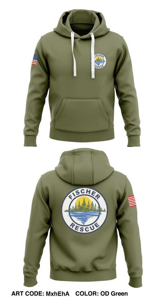 FISCHER RESCUE  Store 1  Core Men's Hooded Performance Sweatshirt - MxhEhA