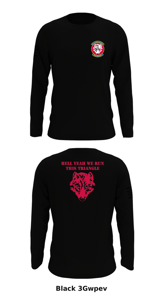 336th red wolves Store 1 Core Men's LS Performance Tee - 3Gwpev