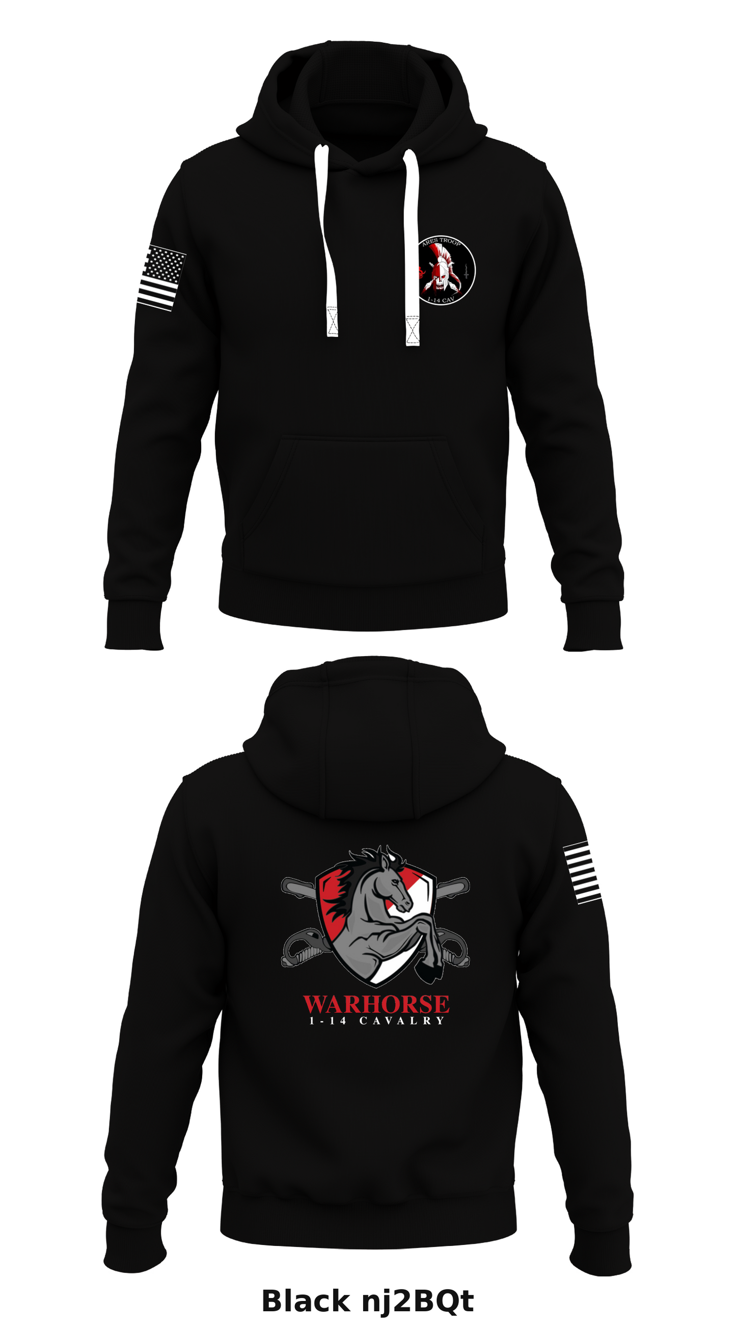 A TRP, 1-14 CAV, 1-2 SBCT Store 1  Core Men's Hooded Performance Sweatshirt - nj2BQt