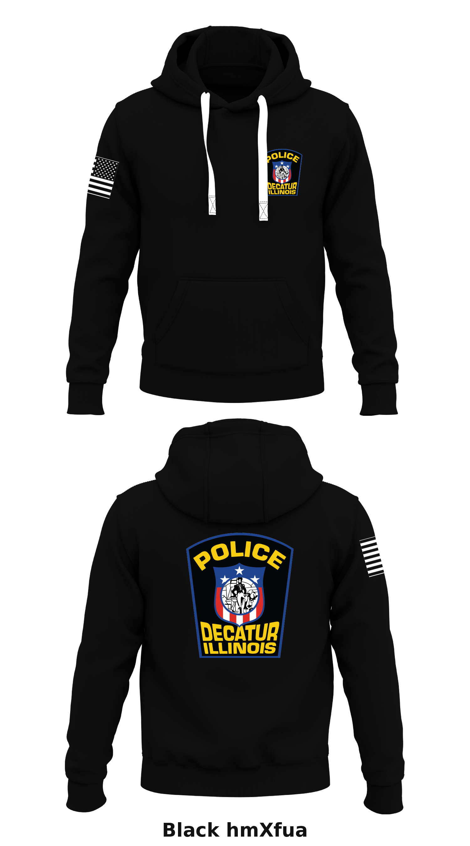 Decatur Police Department Logo Decatur Police Department Store 1 Core Men's Hooded Performance Sweats ...