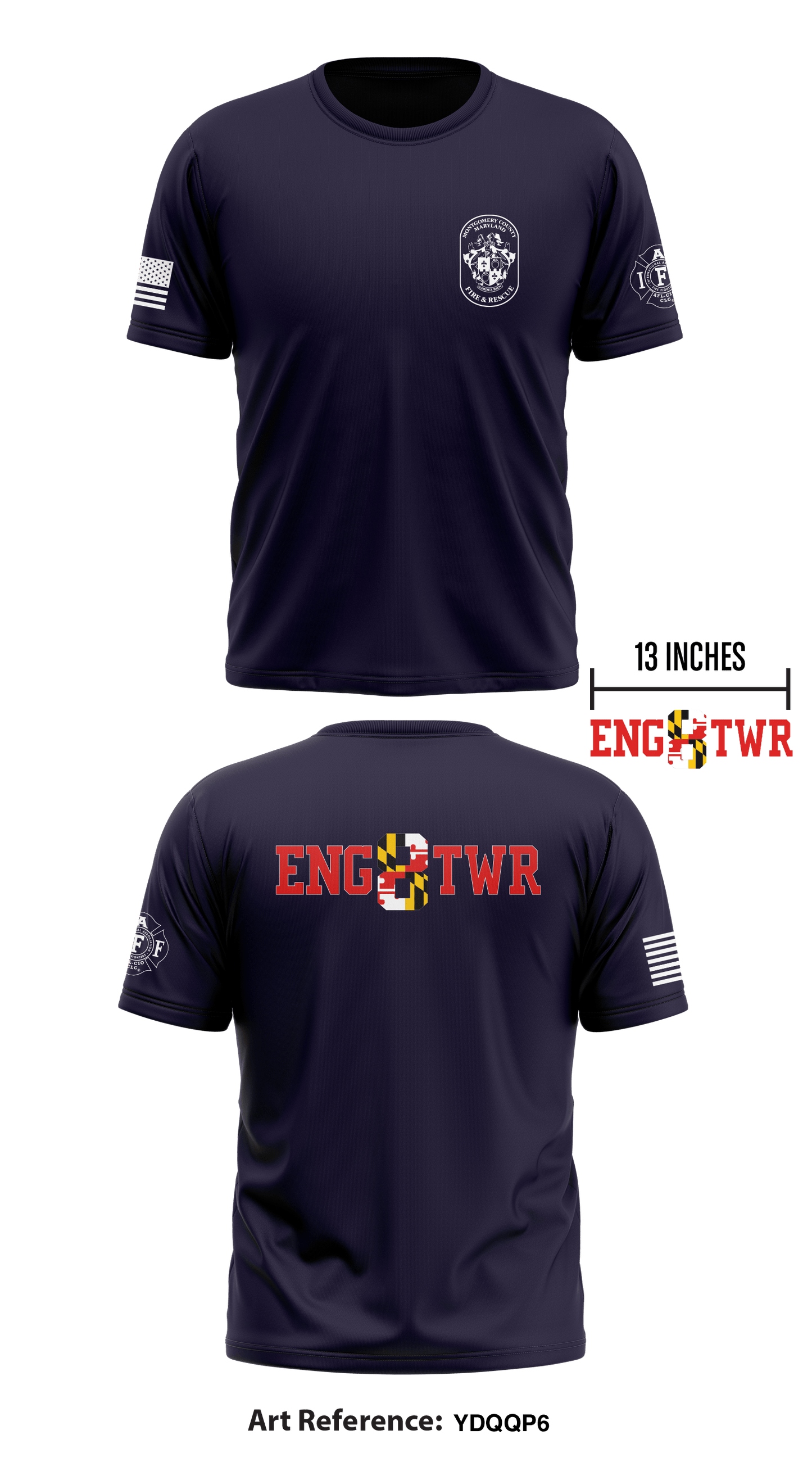 MCFRS Station 8 Store 1 Core Men's SS Performance Tee - YdQqp6