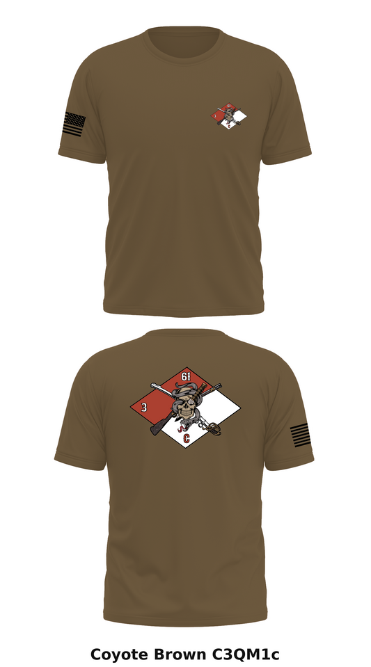 B TRP, 3-61 CAV, 2SBCT Store 1 Core Men's SS Performance Tee - C3QM1c