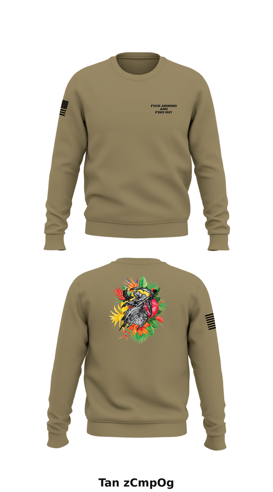 A Co, 4 BN, 23rd IN Store 1 Core Men's Crewneck Performance Sweatshirt - zCmpOg