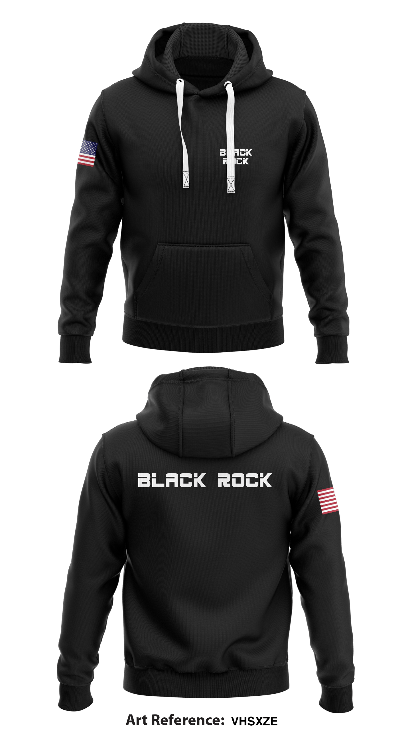 Black Rock Store 1  Core Men's Hooded Performance Sweatshirt - VHsXzE
