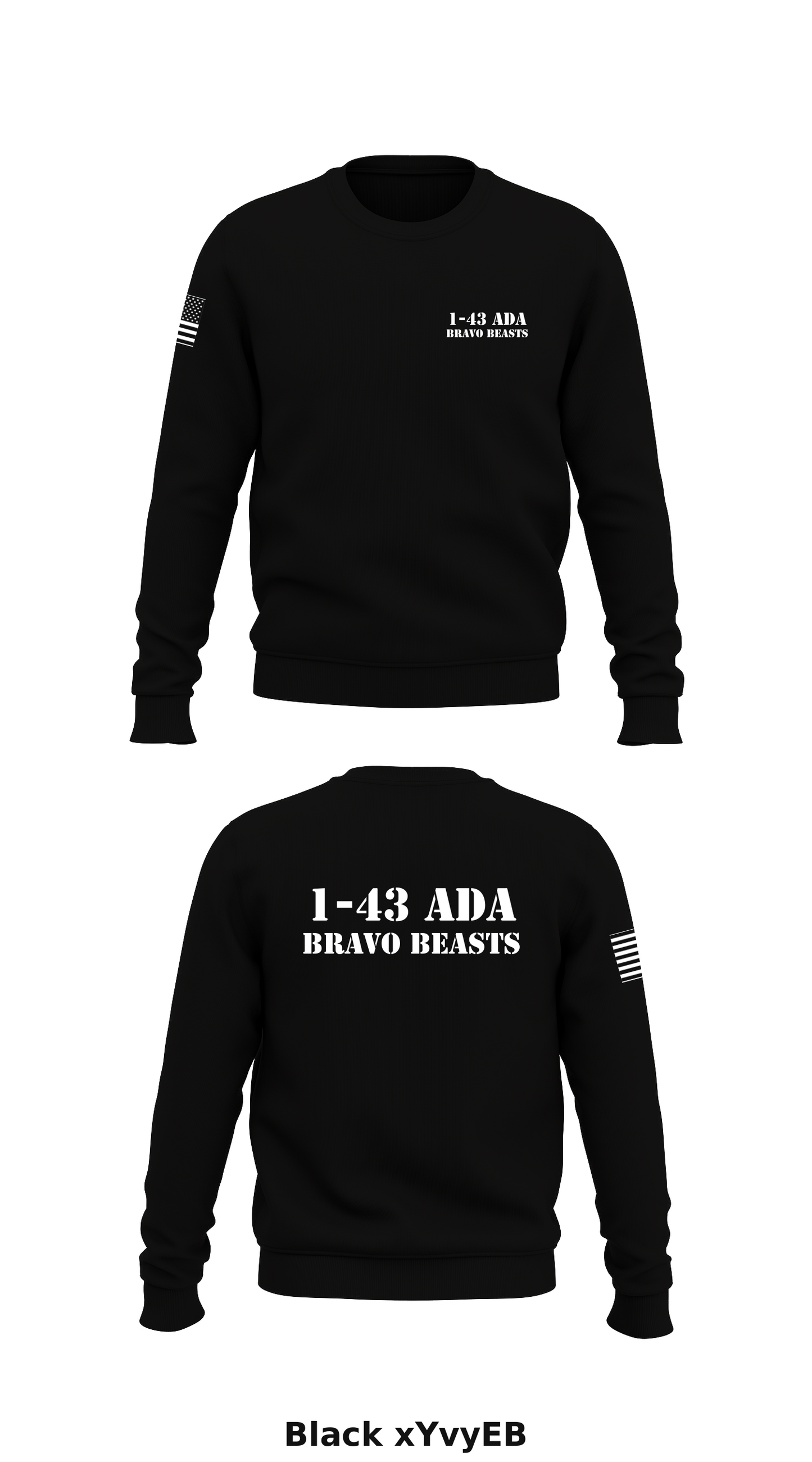 1-43 ADA Store 1 Core Men's Crewneck Performance Sweatshirt - xYvyEB