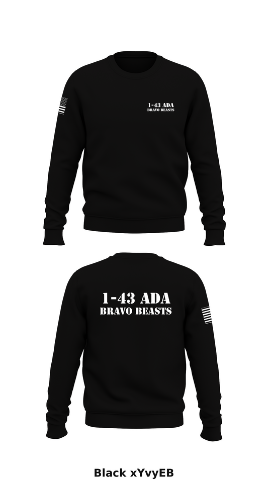 1-43 ADA Store 1 Core Men's Crewneck Performance Sweatshirt - xYvyEB