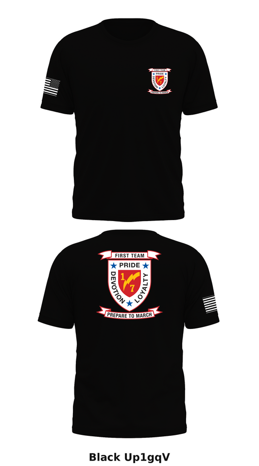 1st BN 7th Marine Rgt Store 1 Core Men's SS Performance Tee - Up1gqV