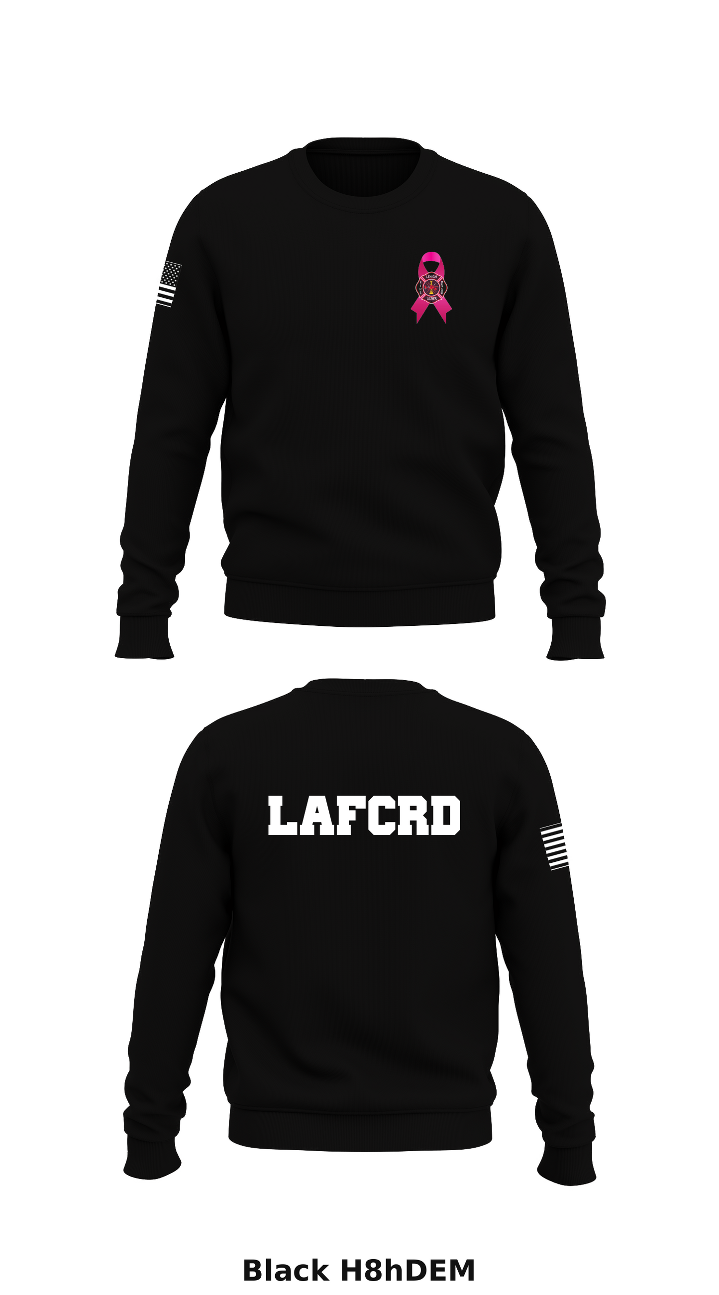 Lehigh Acres Fire Department  Store 1 Core Men's Crewneck Performance Sweatshirt - H8hDEM