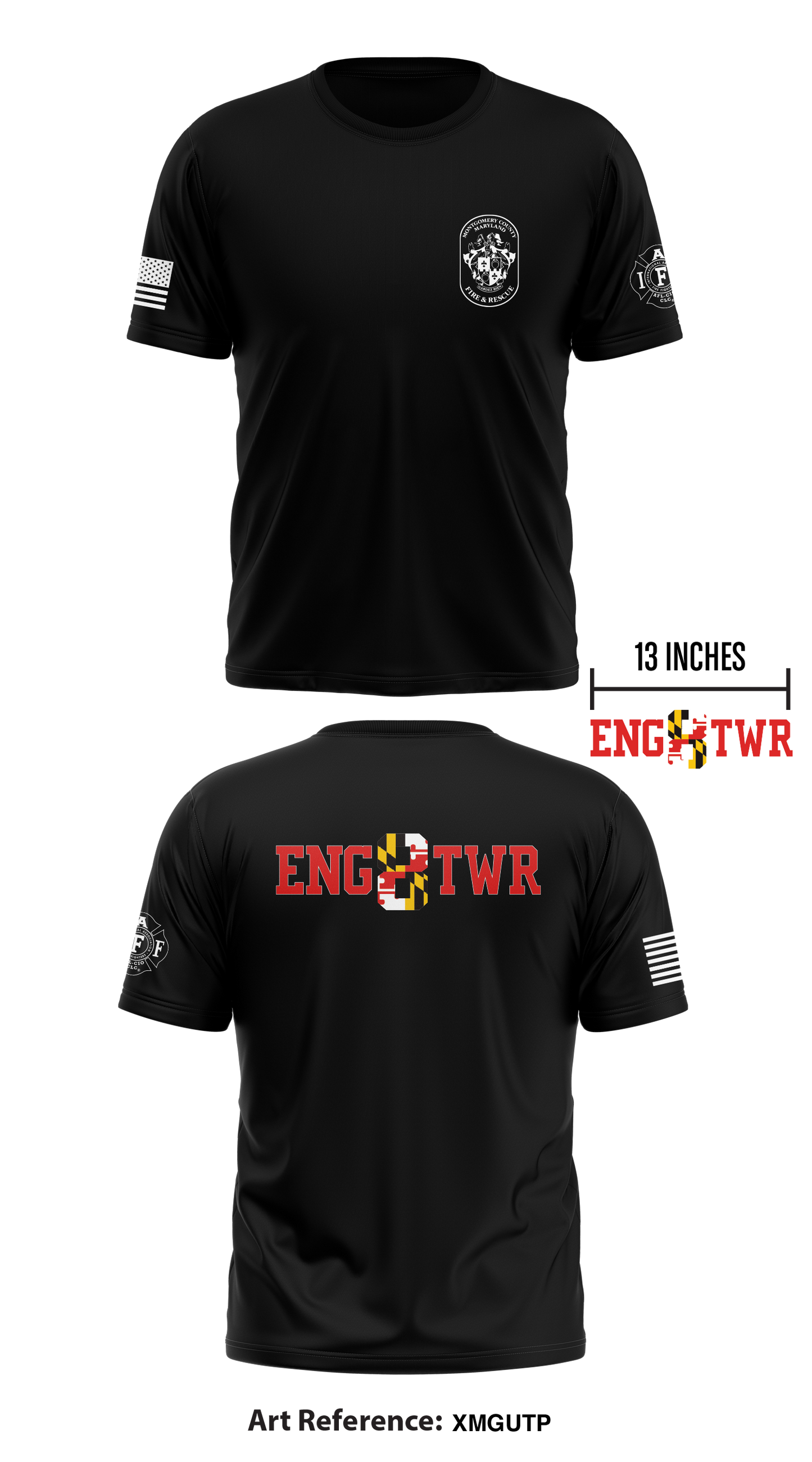 MCFRS Station 8 Store 1 Core Men's SS Performance Tee - xmGUTp