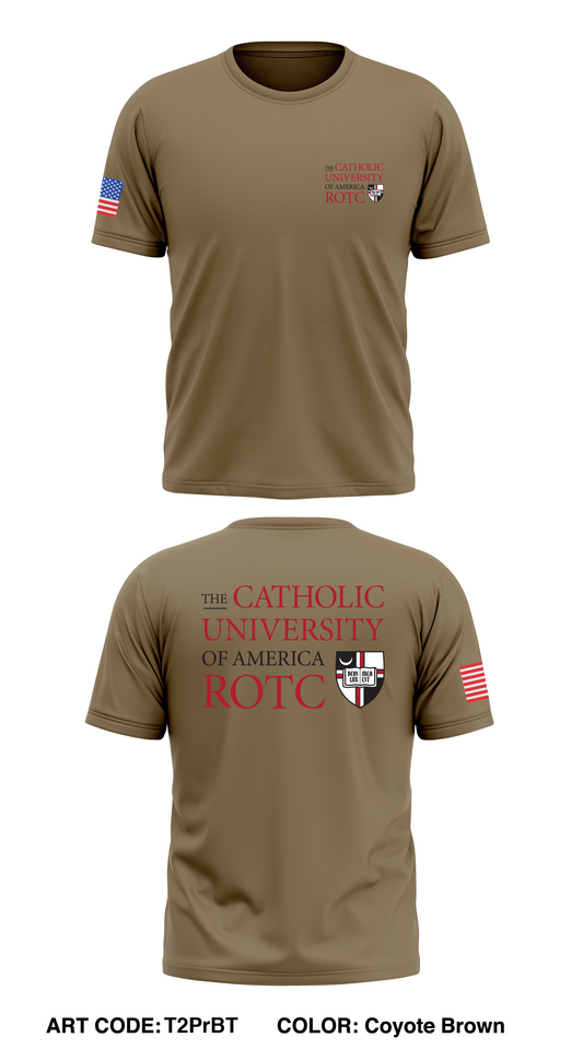 Catholic University ROTC (Army, Navy and Air Force) Store 1 Core Men's SS Performance Tee - T2PrBT