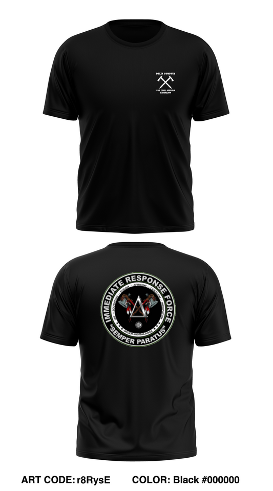 D Co, 83d Civil Affairs BN Store 1 Core Men's SS Performance Tee - r8RysE