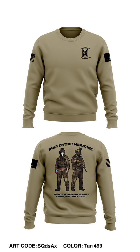 LANG 256th IBCT Store 1 Core Men's Crewneck Performance Sweatshirt - SQdsAx