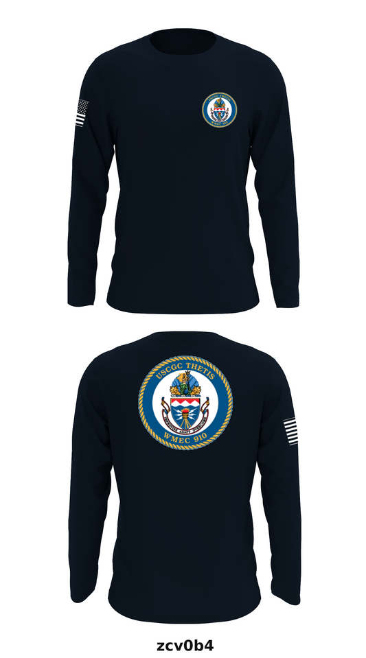 USCGC THETIS Store 1 Core Men's LS Performance Tee - zcv0b4