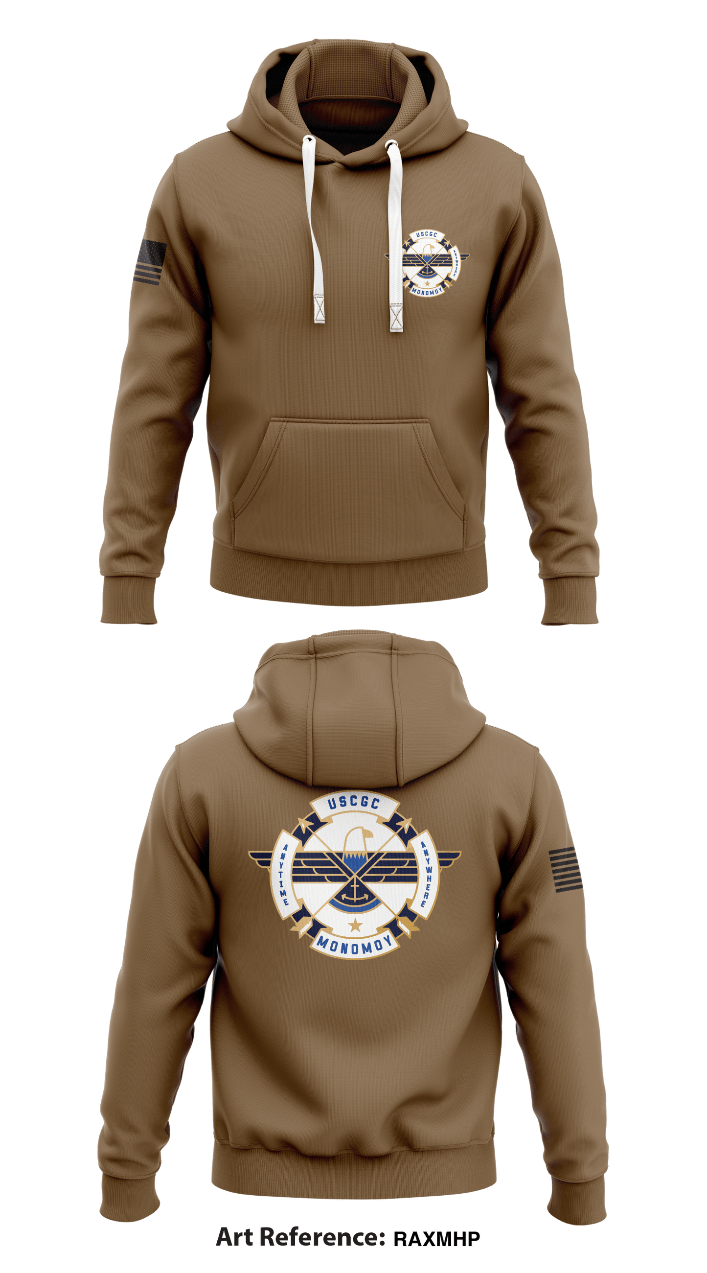 USCGC Monomoy Store 1  Core Men's Hooded Performance Sweatshirt - raXMHP