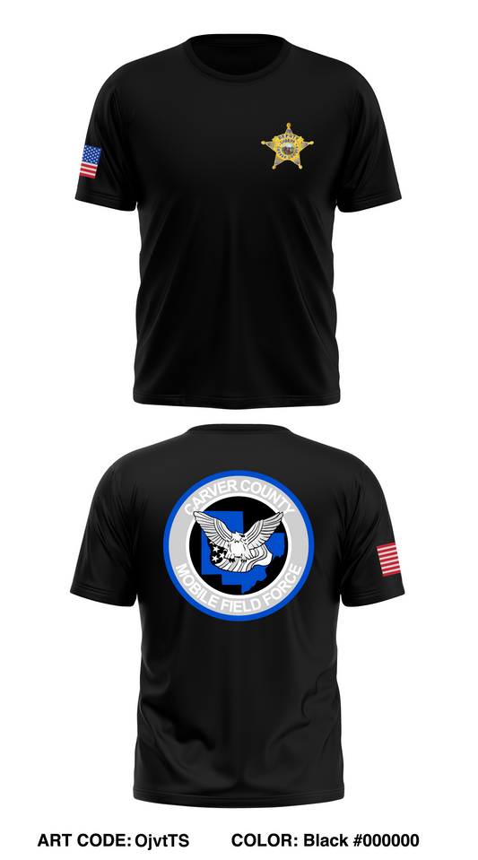 Carver County Mobile Field Force Store 1 Core Men's SS Performance Tee - OjvtTS