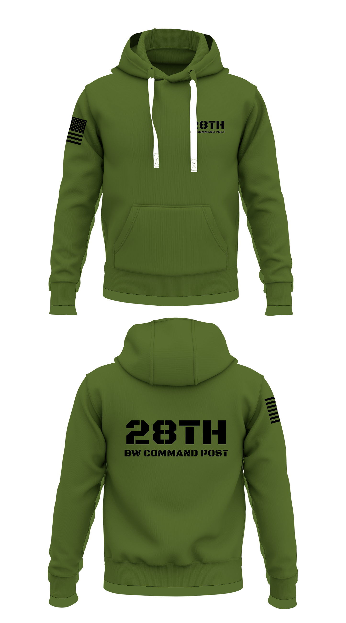 28th BW COMMAND POST Store 1  Core Men's Hooded Performance Sweatshirt - 52968517580