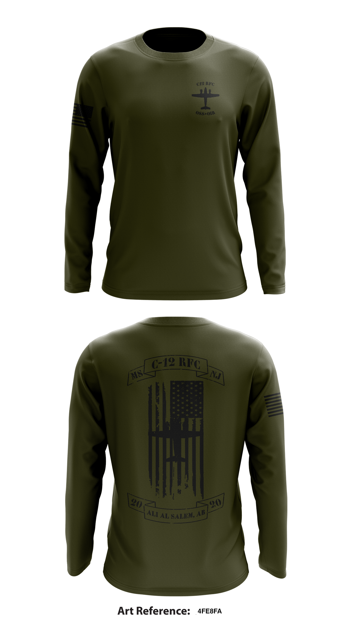 B Co 2-641st Store 1 Core Men's LS Performance Tee - 4Fe8fa