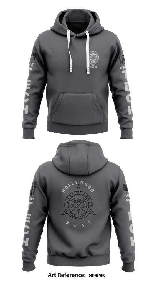Hollywood police  Store 1  Core Men's Hooded Performance Sweatshirt - gI96mK