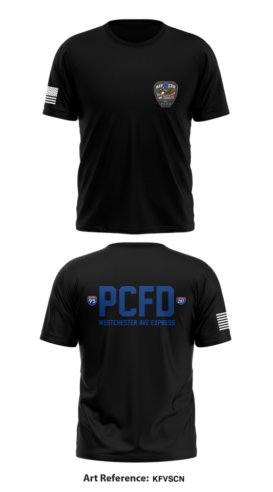 Port Chester Fire Department Rescue 40  Store 1 Core Men's SS Performance Tee - kfVScN