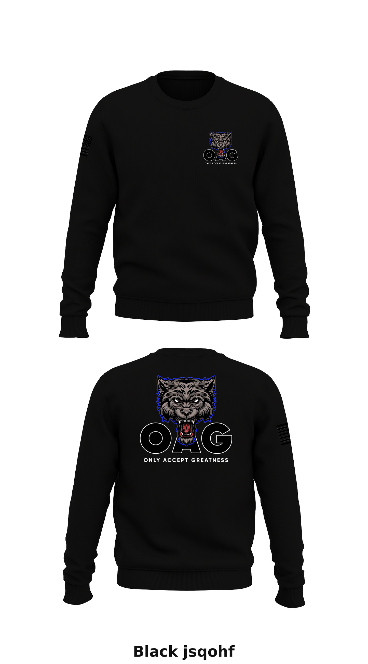 Team OAG Store 1 Core Men's Crewneck Performance Sweatshirt - jsqohf