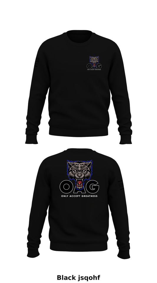 Team OAG Store 1 Core Men's Crewneck Performance Sweatshirt - jsqohf