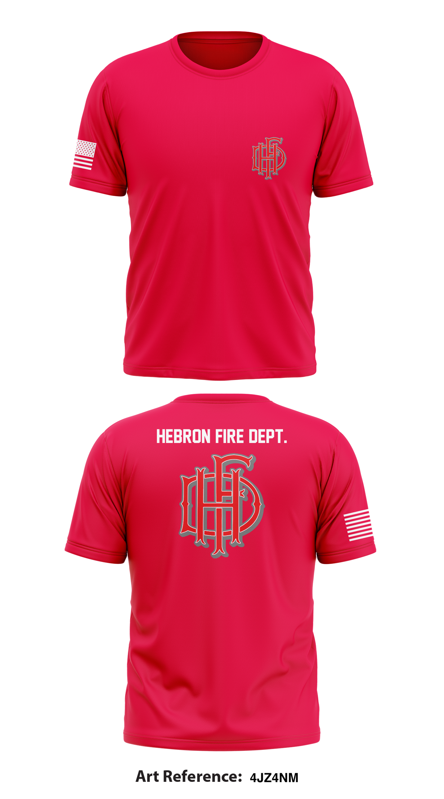 Hebron Fire Dept. Core Men's SS Performance Tee - 4Jz4nM